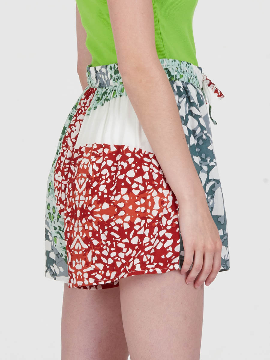 Women’s Sage Mosaic Abstract Print High Rise Resort Shorts - view 4